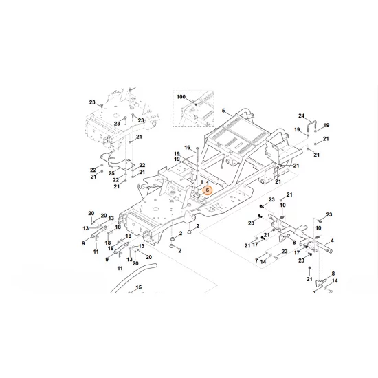 STIHL   Płytka wspornika 6170 435 6110